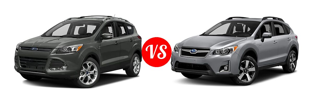 2016 Ford Escape SUV Titanium vs. 2016 Subaru Crosstrek SUV Hybrid Touring - Front Left Comparison