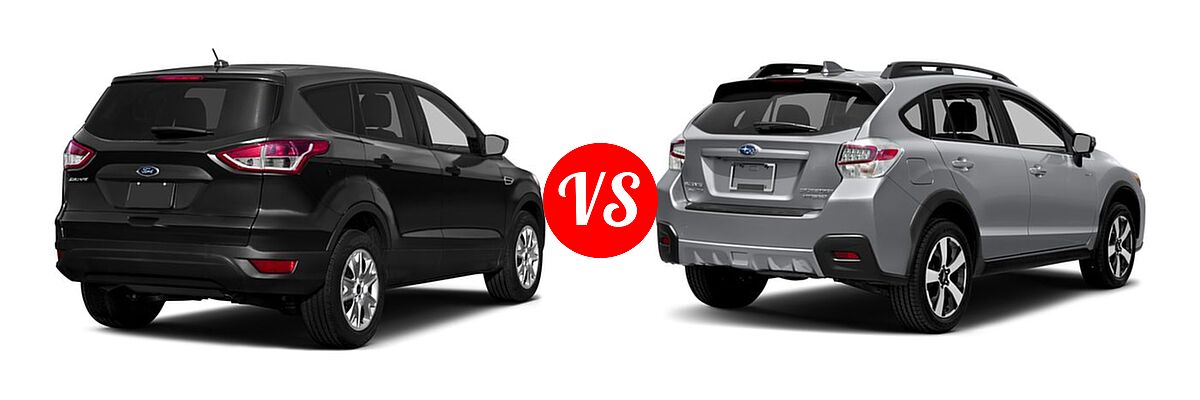 2016 Ford Escape SUV S / SE vs. 2016 Subaru Crosstrek SUV Hybrid Touring - Rear Right Comparison