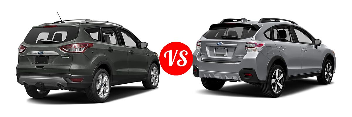 2016 Ford Escape SUV Titanium vs. 2016 Subaru Crosstrek SUV Hybrid Touring - Rear Right Comparison