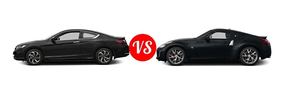 2016 Honda Accord Coupe LX-S vs. 2016 Nissan 370Z Coupe 2dr Cpe Auto / 2dr Cpe Manual / Sport / Sport Tech / Touring - Side Comparison