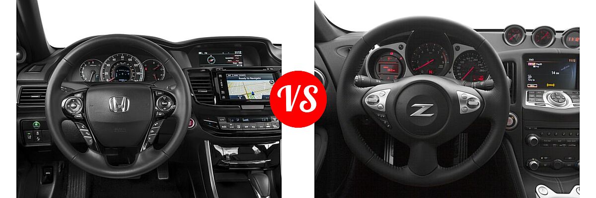 2016 Honda Accord Coupe EX-L vs. 2016 Nissan 370Z Coupe 2dr Cpe Auto / 2dr Cpe Manual / Sport / Sport Tech / Touring - Dashboard Comparison