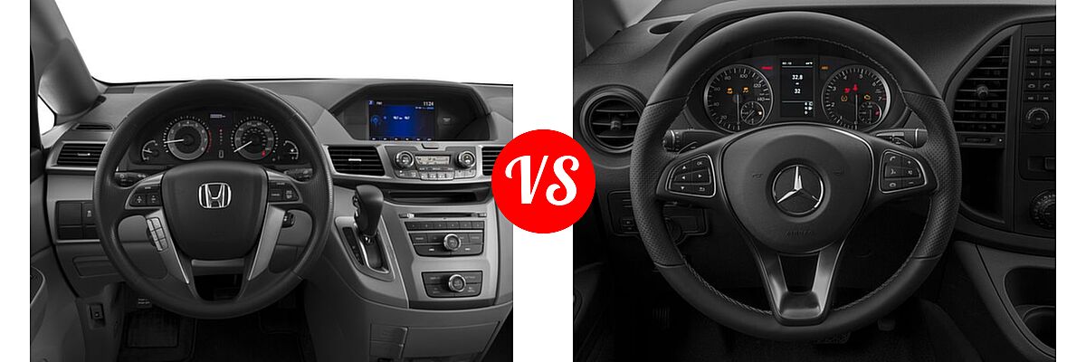 2016 Honda Odyssey Minivan LX vs. 2016 Mercedes-Benz Metris Minivan RWD 126
