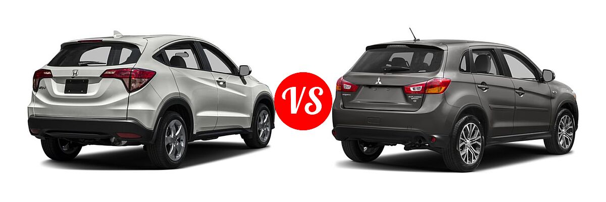 2016 Honda HR-V SUV LX vs. 2016 Mitsubishi Outlander Sport SUV 2.0 ES / 2.4 ES / 2.4 SE - Rear Right Comparison
