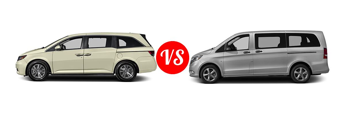 2016 Honda Odyssey Minivan EX-L vs. 2016 Mercedes-Benz Metris Minivan RWD 126