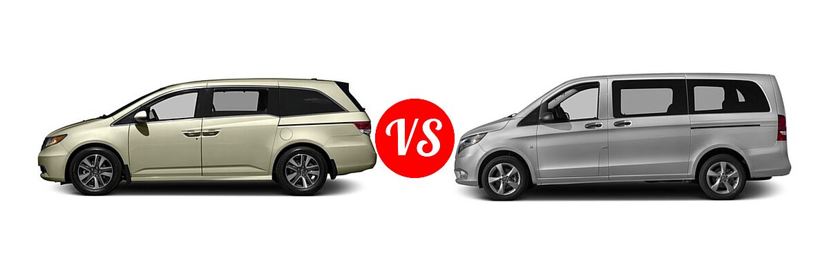 2016 Honda Odyssey Minivan Touring vs. 2016 Mercedes-Benz Metris Minivan RWD 126