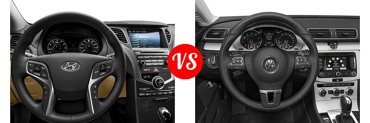 2016 Hyundai Azera Sedan Limited vs. 2016 Volkswagen CC Sedan R-Line / R-Line Executive / R-Line Executive w/Carbon - Dashboard Comparison