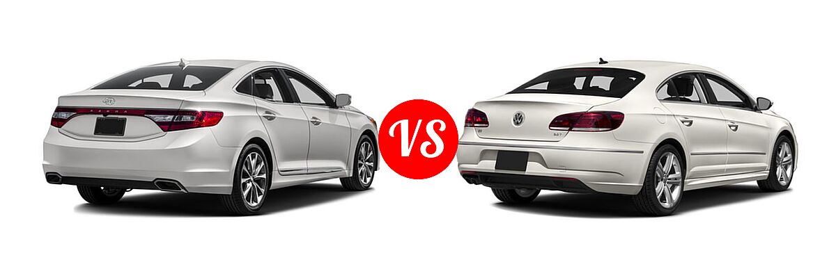 2016 Hyundai Azera Sedan Limited vs. 2016 Volkswagen CC Sedan R-Line / R-Line Executive / R-Line Executive w/Carbon - Rear Right Comparison