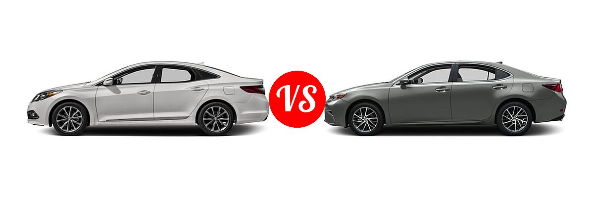 2016 Hyundai Azera Sedan Limited vs. 2016 Lexus ES 350 Sedan 4dr Sdn - Side Comparison