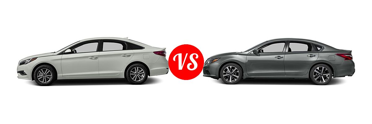 2016 Hyundai Sonata Sedan 2.4L Limited / 2.4L SE vs. 2016 Nissan Altima Sedan 2.5 SR / 3.5 SR - Side Comparison
