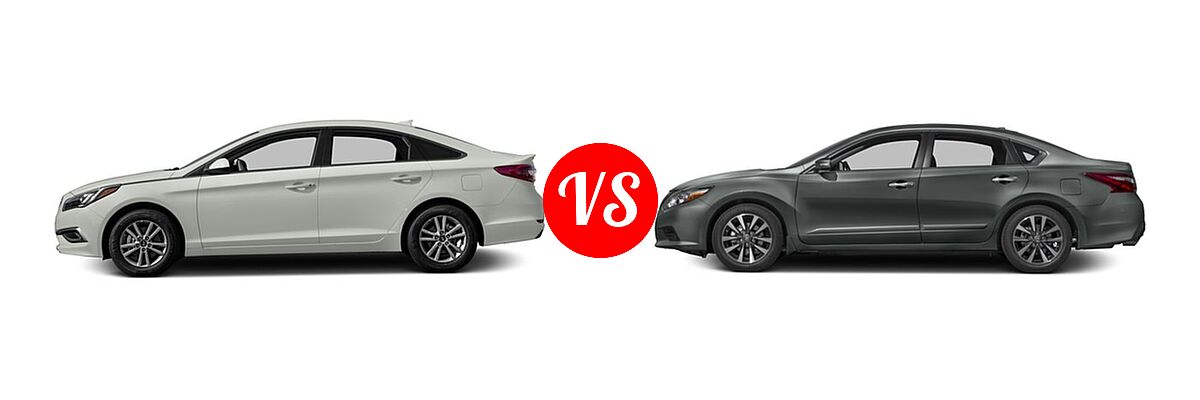 2016 Hyundai Sonata Sedan 2.4L Limited / 2.4L SE vs. 2016 Nissan Altima Sedan 2.5 SL / 3.5 SL - Side Comparison