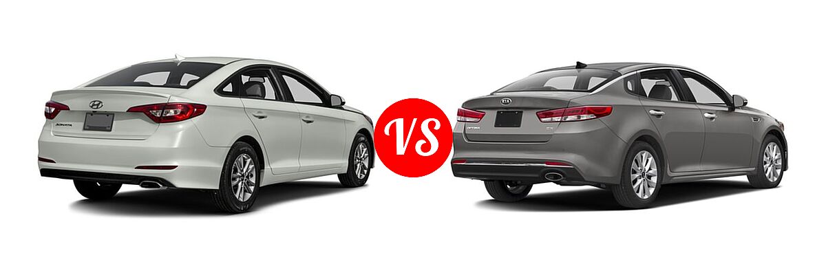 2016 Hyundai Sonata Sedan 2.4L Limited / 2.4L SE vs. 2016 Kia Optima Sedan EX / LX / LX Turbo - Rear Right Comparison