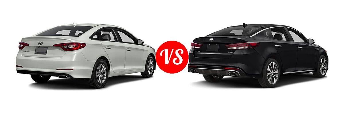2016 Hyundai Sonata Sedan 2.4L Limited / 2.4L SE vs. 2016 Kia Optima Sedan SX Turbo / SXL Turbo - Rear Right Comparison