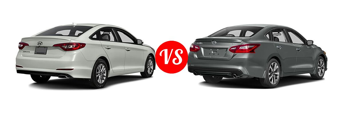 2016 Hyundai Sonata Sedan 2.4L Limited / 2.4L SE vs. 2016 Nissan Altima Sedan 2.5 SR / 3.5 SR - Rear Right Comparison