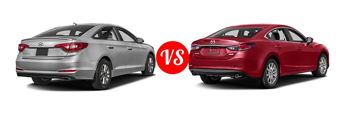 2016 Hyundai Sonata Sedan 1.6T Eco vs. 2016 Mazda 6 Sedan i Sport - Rear Right Comparison