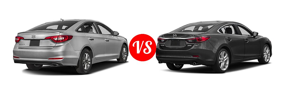 2016 Hyundai Sonata Sedan 1.6T Eco vs. 2016 Mazda 6 Sedan i Touring - Rear Right Comparison