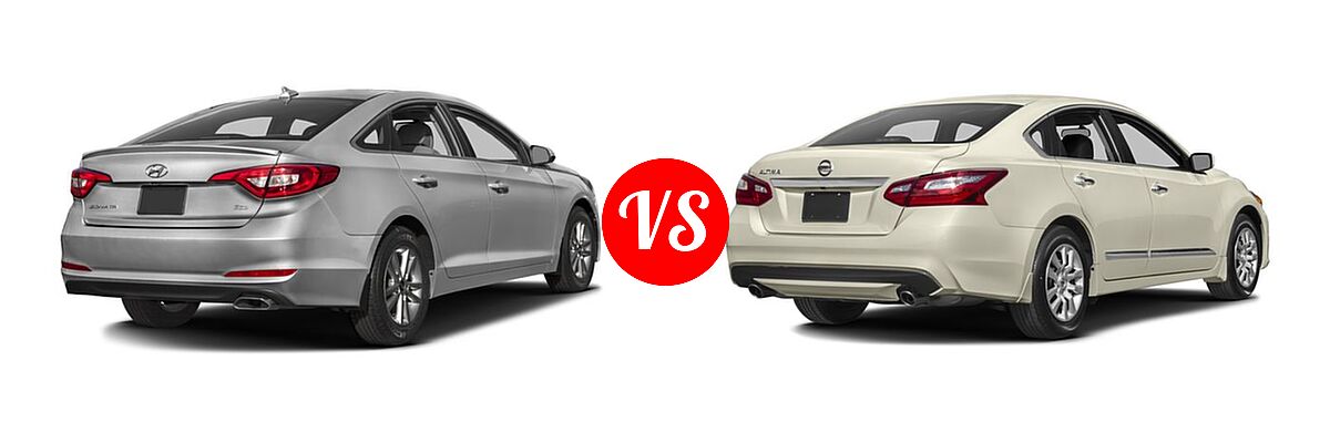 2016 Hyundai Sonata Sedan 1.6T Eco vs. 2016 Nissan Altima Sedan 2.5 / 2.5 S / 2.5 SV - Rear Right Comparison
