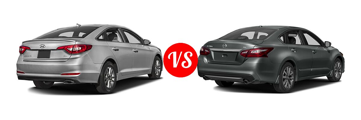 2016 Hyundai Sonata Sedan 1.6T Eco vs. 2016 Nissan Altima Sedan 2.5 SL / 3.5 SL - Rear Right Comparison
