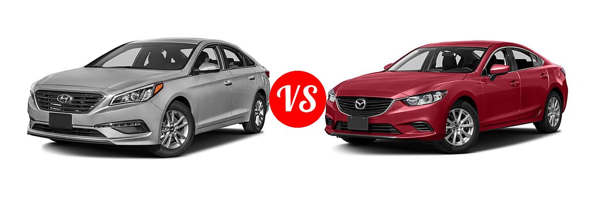 2016 Hyundai Sonata Sedan 1.6T Eco vs. 2016 Mazda 6 Sedan i Sport - Front Left Comparison