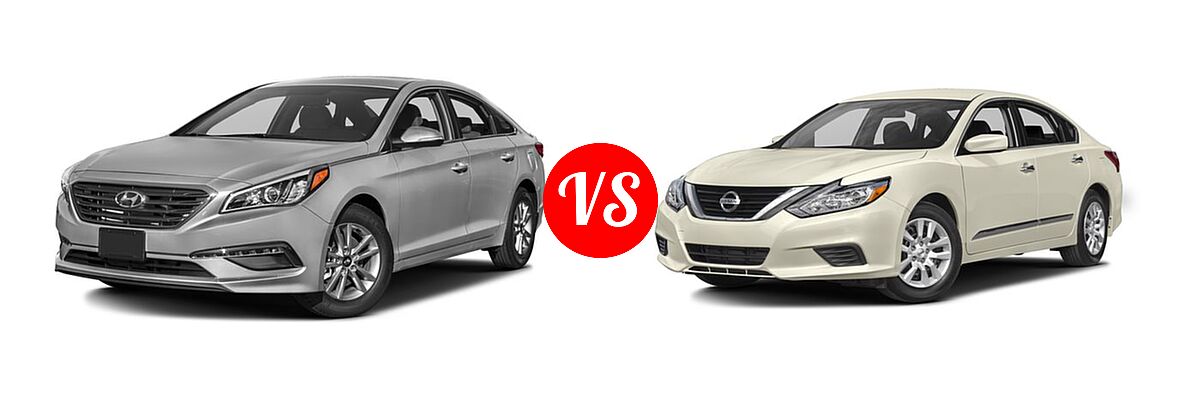 2016 Hyundai Sonata Sedan 1.6T Eco vs. 2016 Nissan Altima Sedan 2.5 / 2.5 S / 2.5 SV - Front Left Comparison