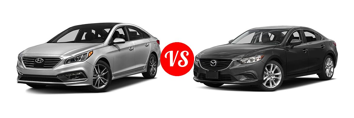 2016 Hyundai Sonata Sedan 2.0T Sport vs. 2016 Mazda 6 Sedan i Touring - Front Left Comparison