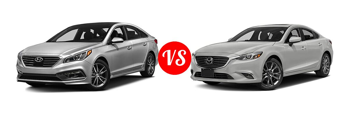 2016 Hyundai Sonata Sedan 2.0T Sport vs. 2016 Mazda 6 Sedan i Grand Touring - Front Left Comparison