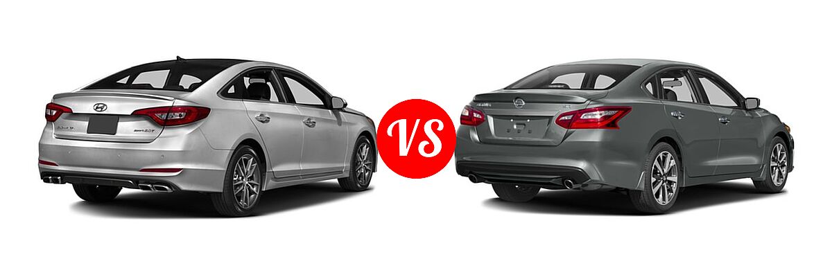 2016 Hyundai Sonata Sedan 2.0T Sport vs. 2016 Nissan Altima Sedan 2.5 SR / 3.5 SR - Rear Right Comparison