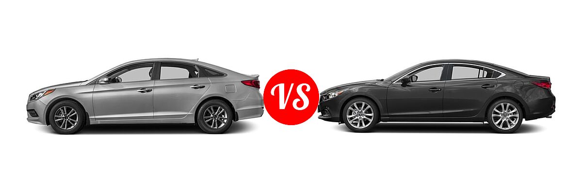 2016 Hyundai Sonata Sedan 1.6T Eco vs. 2016 Mazda 6 Sedan i Touring - Side Comparison