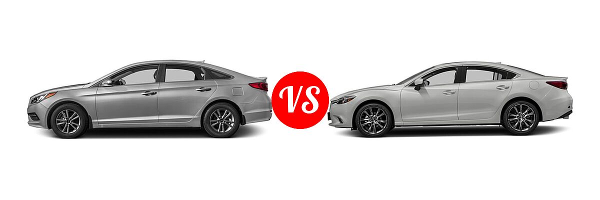 2016 Hyundai Sonata Sedan 1.6T Eco vs. 2016 Mazda 6 Sedan i Grand Touring - Side Comparison