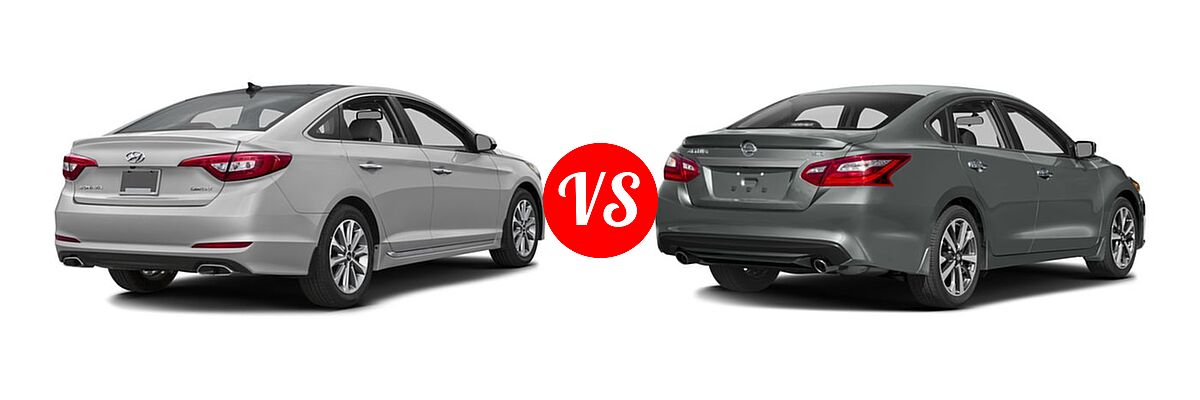 2016 Hyundai Sonata Sedan 2.0T Limited vs. 2016 Nissan Altima Sedan 2.5 SR / 3.5 SR - Rear Right Comparison