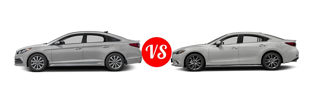 2016 Hyundai Sonata Sedan 2.0T Limited vs. 2016 Mazda 6 Sedan i Grand Touring - Side Comparison