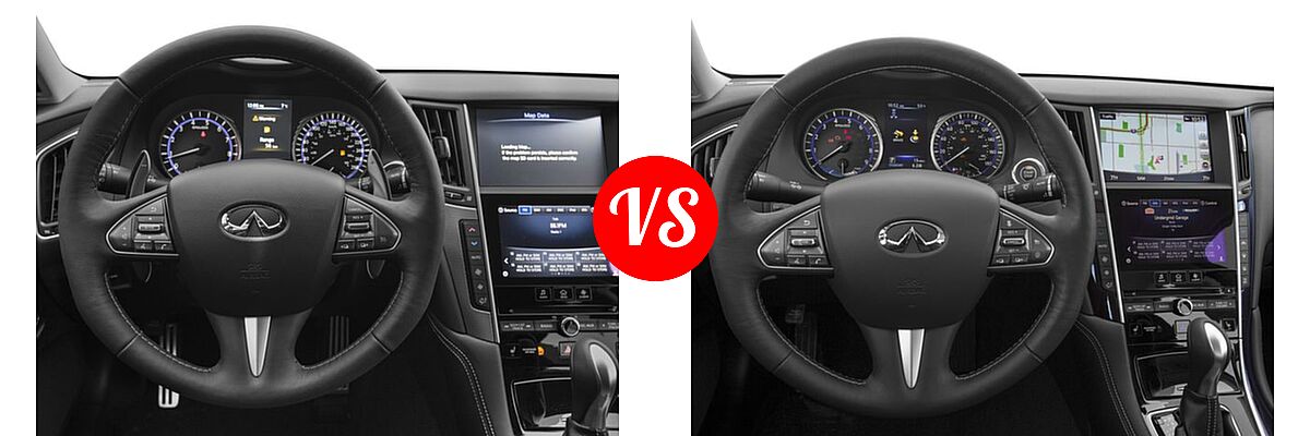 2016 Infiniti Q50 Sedan 3.0t Sport vs. 2016 Infiniti Q50 Sedan Hybrid Hybrid - Dashboard Comparison