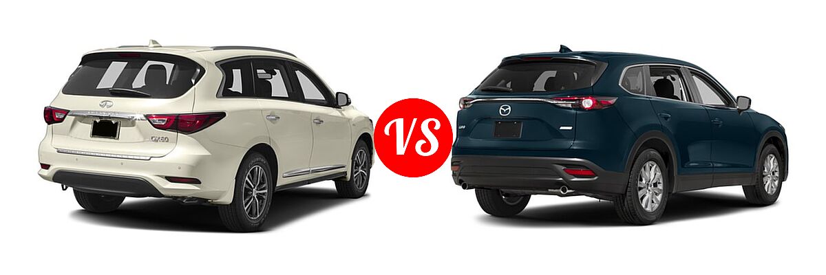 2016 Infiniti QX60 SUV AWD 4dr / FWD 4dr vs. 2016 Mazda CX-9 SUV Sport - Rear Right Comparison