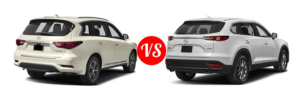 2016 Infiniti QX60 SUV AWD 4dr / FWD 4dr vs. 2016 Mazda CX-9 SUV Sport - Rear Right Comparison