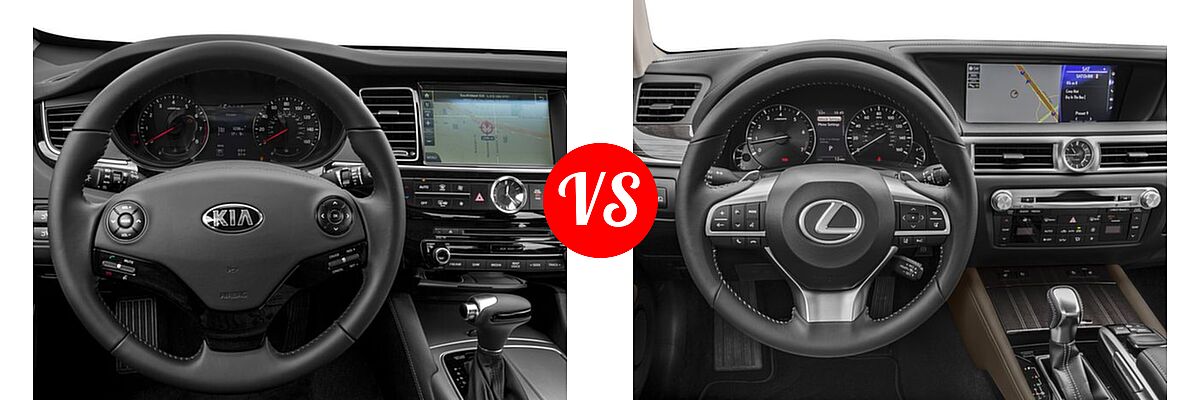 2016 Kia K900 Sedan Premium vs. 2016 Lexus GS 350 Sedan 4dr Sdn AWD / 4dr Sdn RWD - Dashboard Comparison