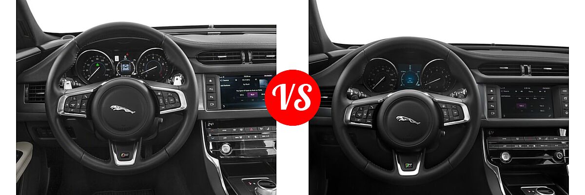 2018 Jaguar XF Sedan S vs. 2018 Jaguar XF Sedan Diesel 20d R-Sport - Dashboard Comparison