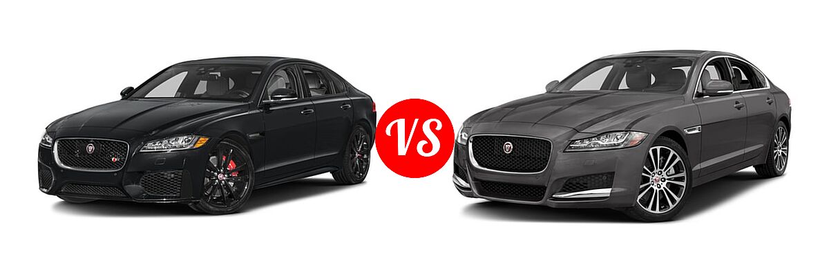 2018 Jaguar XF Sedan S vs. 2018 Jaguar XF Sedan Diesel 20d Prestige - Front Left Comparison