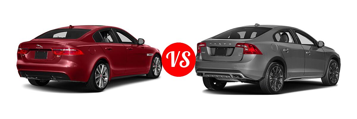 2018 Jaguar XE Sedan S vs. 2018 Volvo S60 Cross Country Sedan T5 AWD - Rear Right Comparison