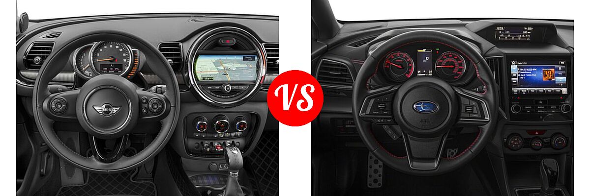 2018 MINI Clubman Hatchback Cooper S vs. 2018 Subaru Impreza Hatchback Sport - Dashboard Comparison