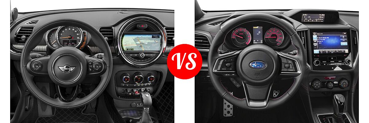 2018 MINI Clubman Hatchback Cooper S vs. 2018 Subaru Impreza Hatchback Sport - Dashboard Comparison