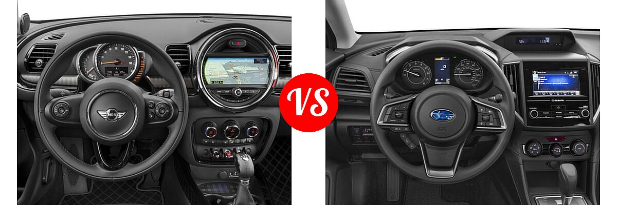 2018 MINI Clubman Hatchback Cooper S vs. 2018 Subaru Impreza Hatchback Premium - Dashboard Comparison