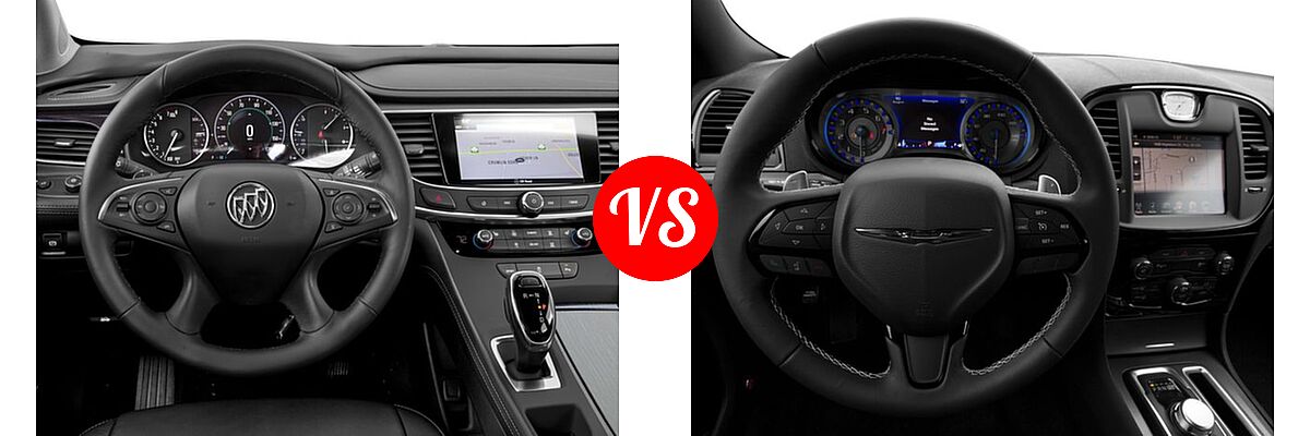 2017 Buick LaCrosse Sedan Essence / Preferred / Premium vs. 2017 Chrysler 300 Sedan 300S Alloy Edition - Dashboard Comparison