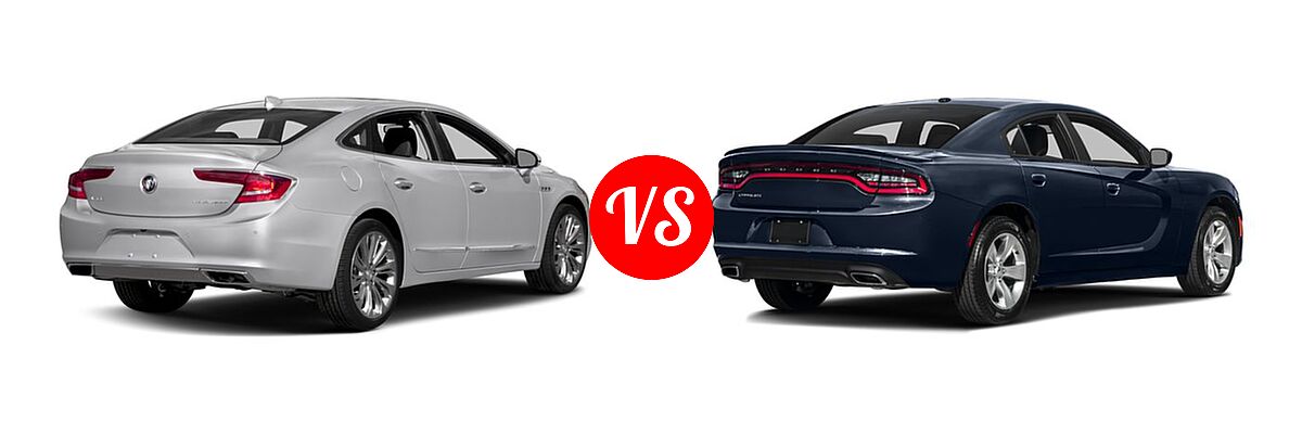 2017 Buick LaCrosse Sedan Essence / Preferred / Premium vs. 2017 Dodge Charger Sedan SE - Rear Right Comparison