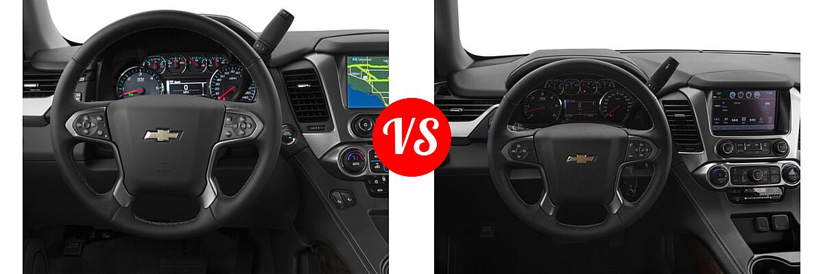 2018 Chevrolet Suburban SUV LS / LT vs. 2018 Chevrolet Tahoe SUV LS / LT - Dashboard Comparison