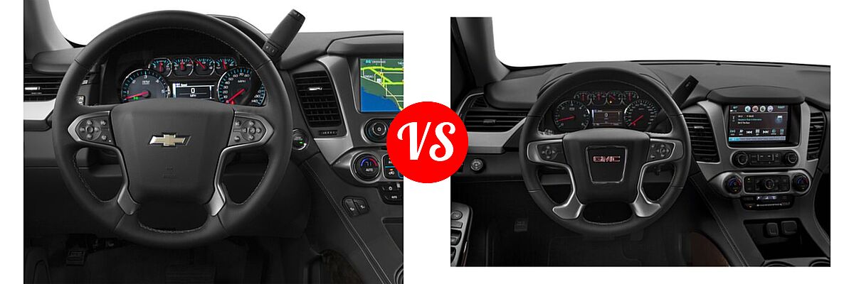 2018 Chevrolet Suburban SUV LS / LT vs. 2018 GMC Yukon XL SUV SLE / SLT - Dashboard Comparison