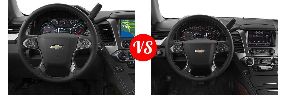 2018 Chevrolet Suburban SUV LS / LT vs. 2018 Chevrolet Tahoe SUV Premier - Dashboard Comparison