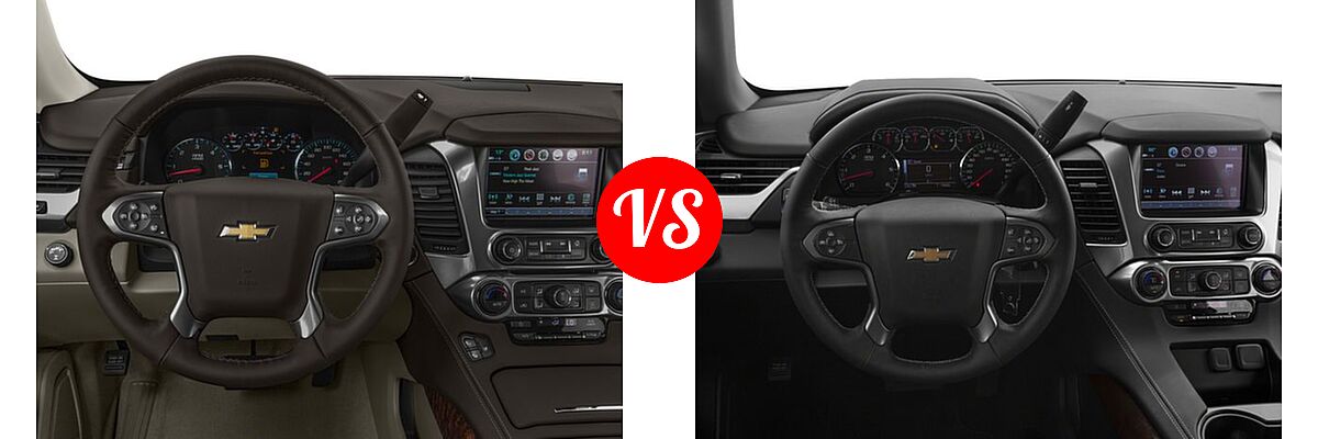 2018 Chevrolet Suburban SUV Premier vs. 2018 Chevrolet Tahoe SUV LS / LT - Dashboard Comparison