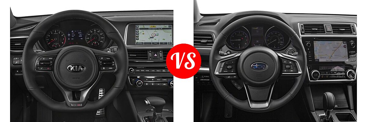 2018 Kia Optima Sedan SX vs. 2018 Subaru Legacy Sedan Sport - Dashboard Comparison