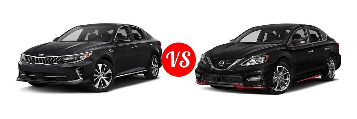 2018 Kia Optima Sedan SX vs. 2018 Nissan Sentra NISMO Sedan NISMO - Front Left Comparison
