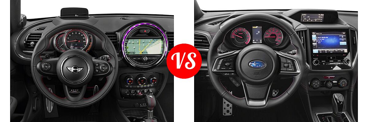 2018 MINI Clubman Hatchback John Cooper Works vs. 2018 Subaru Impreza Hatchback Sport - Dashboard Comparison