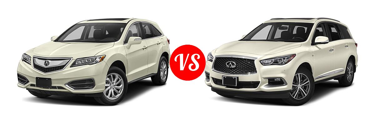 2018 Acura RDX SUV FWD vs. 2018 Infiniti QX60 SUV AWD / FWD - Front Left Comparison